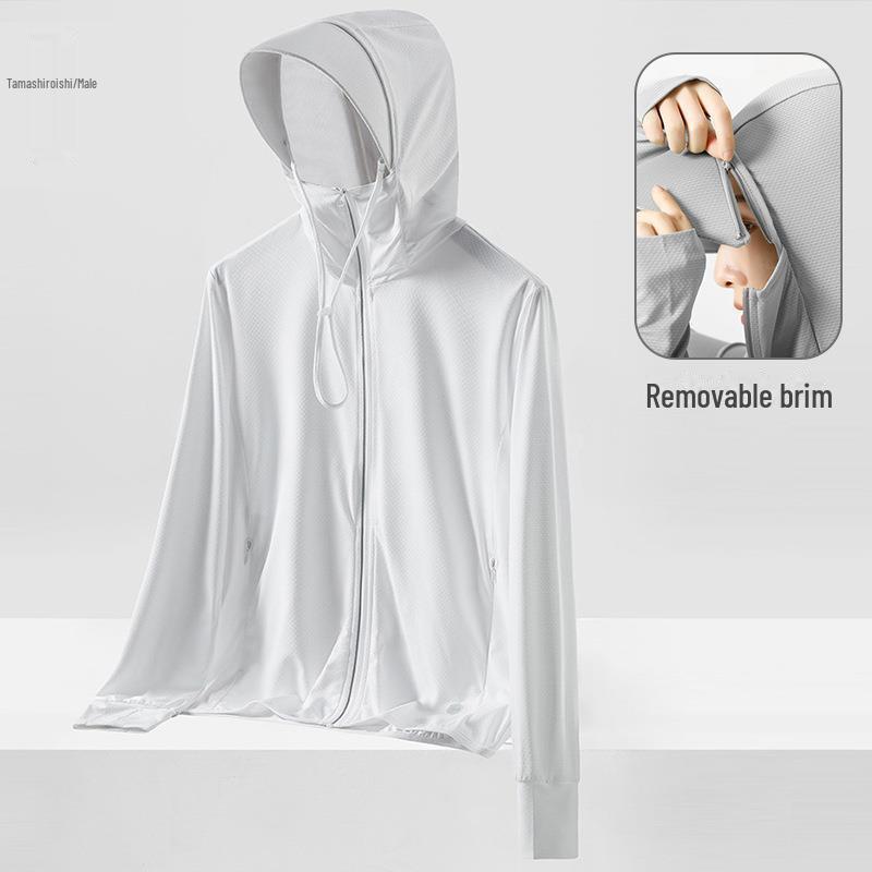 Женская летняя куртка Ice Silk с защитой от солнца, UPF50+, большой козырек, дышащая, защита от УФ-излучения, стиль 2023 г.