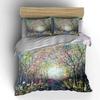 Colorful Forest Path Artwork Bedding Duvet Cover Set Duvet Cover Pillowcases  (1*Duvet Cover 2*Pillowcases, without duvet insert)