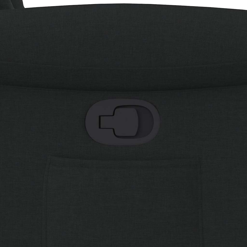 Recliner Chair with Rising Function Black Fabric