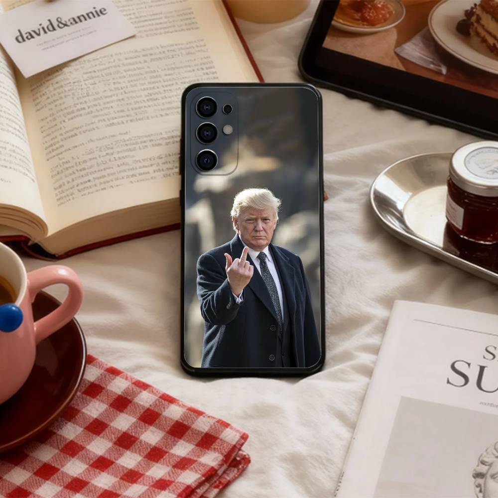 COOL T_trumps Phone Case For Samsung S 25,24,23,22,30,21,10,9,Ultra,Plus,Lite,FE,4,5 G Soft Black Case