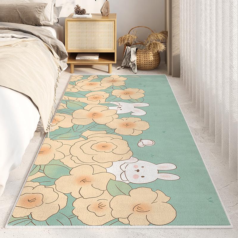 Мультяшный Боби Декор Спальни Прикроватный Ковер Пушистый Мягкий Плюшевый Коврик для Пола Ковры в Скандинавском Стиле для Гостиной Утолщенный Противоскользящий Коврик
