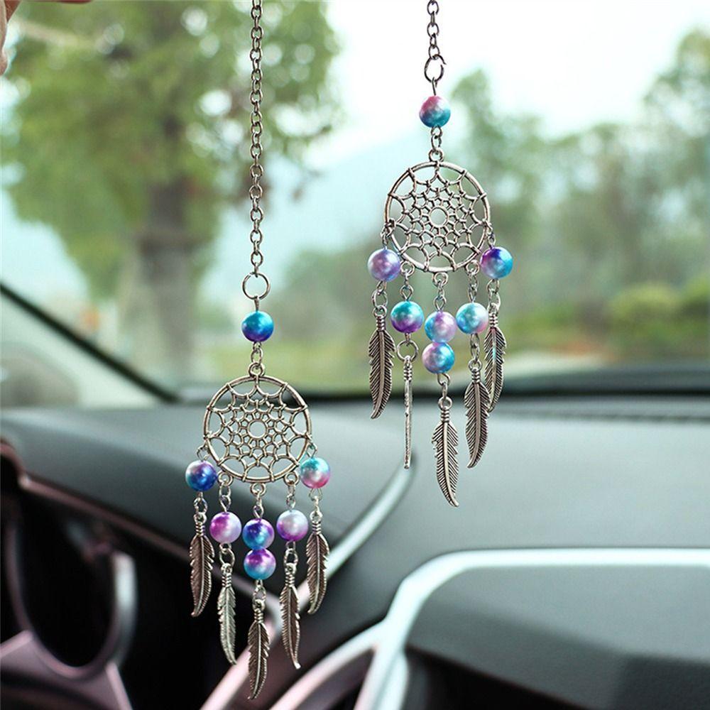 Rearview Mirror Hanging Ornaments Beads Car Decoration Cute Car Interior Pendant