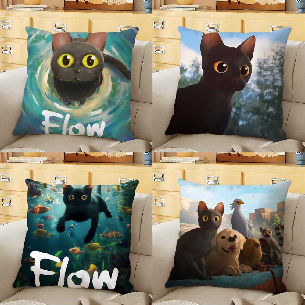 Cartoon movie FFlow Cushion Cover Soft Durable Reversible Pillow Cover Home Car MultiScene Daily Comfort Pillowcase