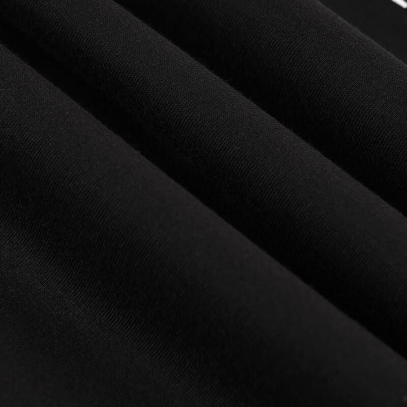 HLA Black Whale Men's Letter Print Round Neck Sweatshirt