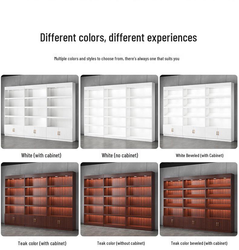 High-End Multi-Layer Wine and Cigarette Display Cabinet for Stores