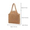 Fashion Crochet Tote Bag for Women Summer Beach Handbag Large Capacity Hollow Out Knitted Bags Bohemian Woven Shoulder Bag ARI