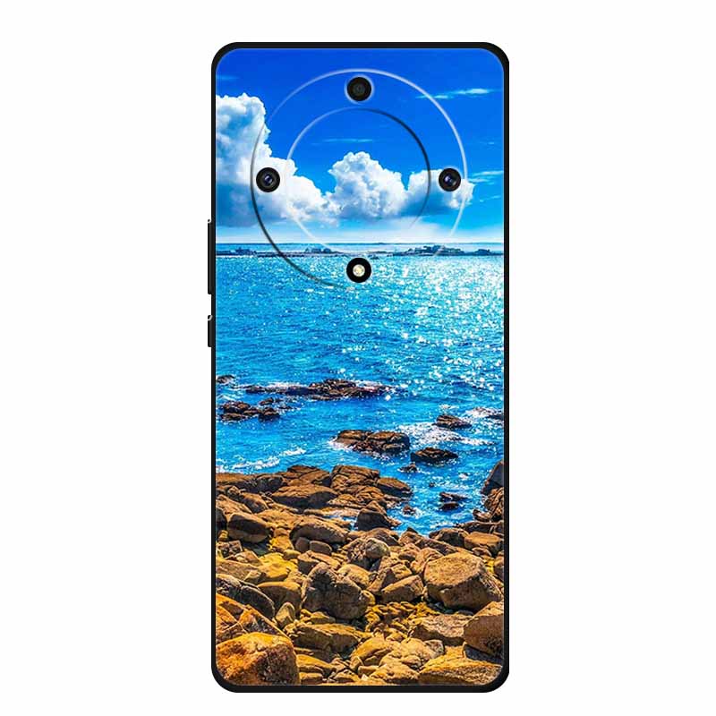 Чехол для Honor X9a 5G RMO-NX1 HonorX9a Мягкий ТПУ Силиконовый Расписной Кот Чехол для Телефона для Huawei Honor X9A Бампер Чехол X 9A X9 A Сумка