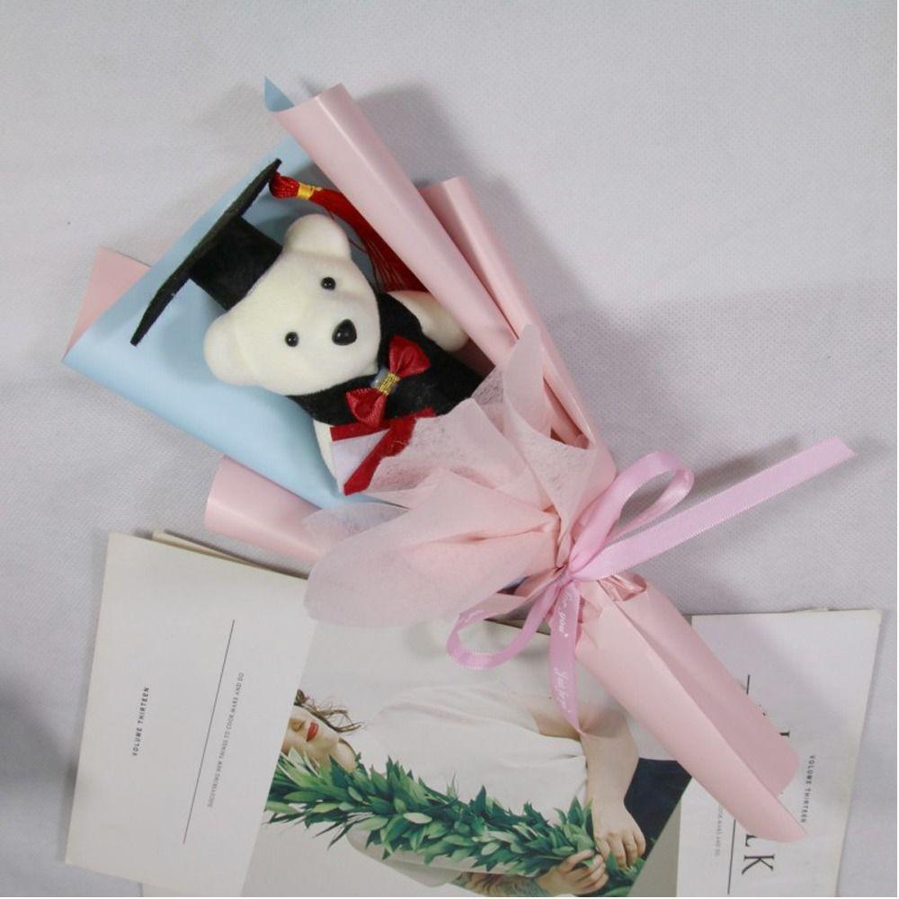 Graduation Gift Bear Bouquet Plush Toy Cartoon Lovely Bear New Animal Bouquet  Birthday Party