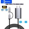 LD39 Micro USB 3.0 Type C To HDMI Cable HD 1080P Phone To HDMI-Compatible Android Device To TV Projector Display for Android Phone Tablet To TV