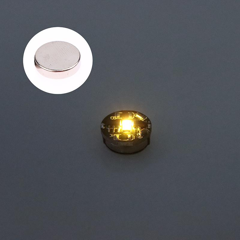 1 шт. светодиодный магнетронный свет моделирование светодиодный яркий беспроводной светильник игрушки модель магнитная индукция управление переключатель огни + батарея