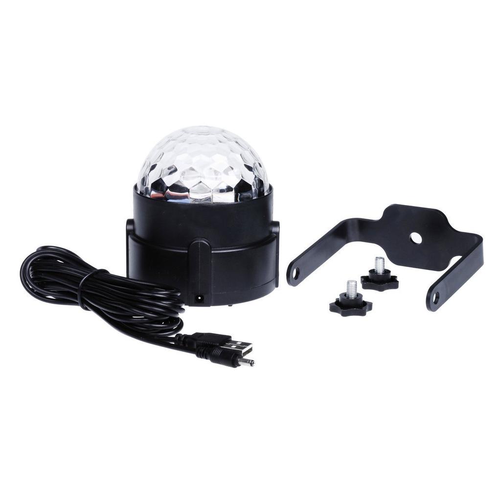 3-цветный вращающийся светодиодный автомобильный свет, реагирующий на звук, светодиодная подсветка салона, DJ диско-лампа