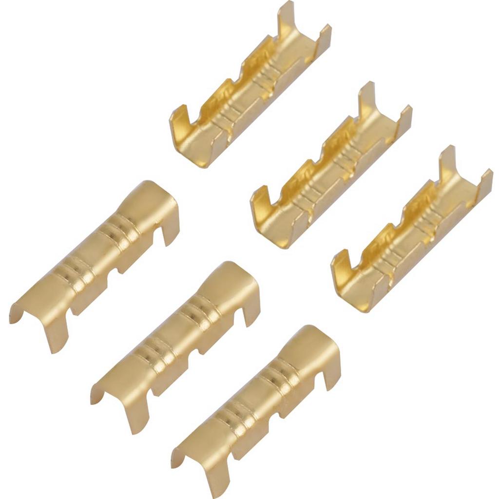 100Pcs Quick Connect Wiring Terminals Brass Crimp Terminals 0.5 1.5mm Wire Clamps Brass