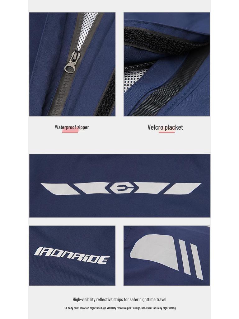Motorcycle Riding Raincoat Set: Waterproof Outdoor Suit with Shoe Covers