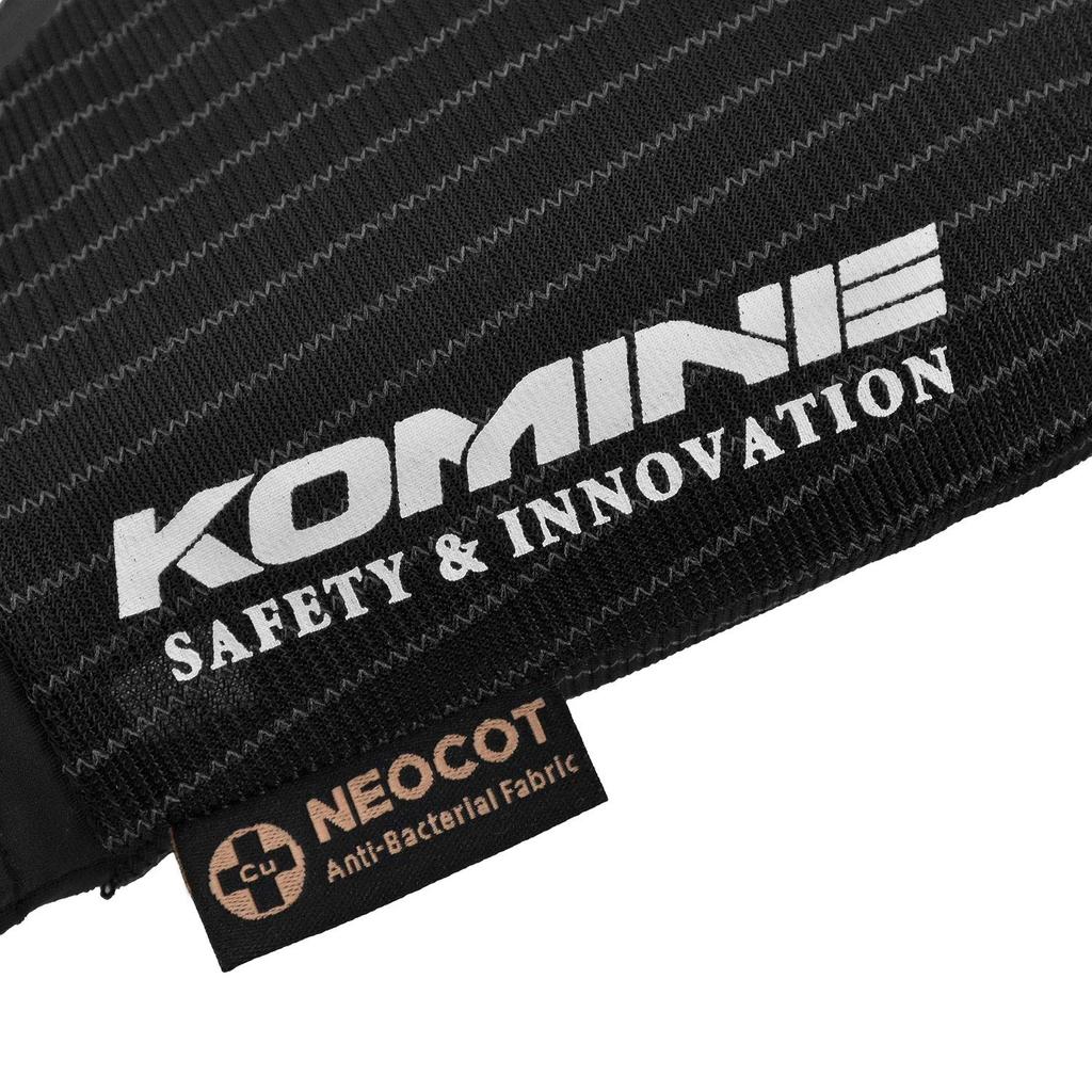 Komine GK-251 Motorcycle Neocot Anti-Virus Inner Gloves, Black, L, Antibacterial, Antiviral, Smartphone Operated
