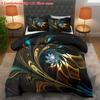3D Abstract Art Comforter Set with Pillowcases - Soft Sanded Polyester Machine Washable Digital Print Bedding Set
