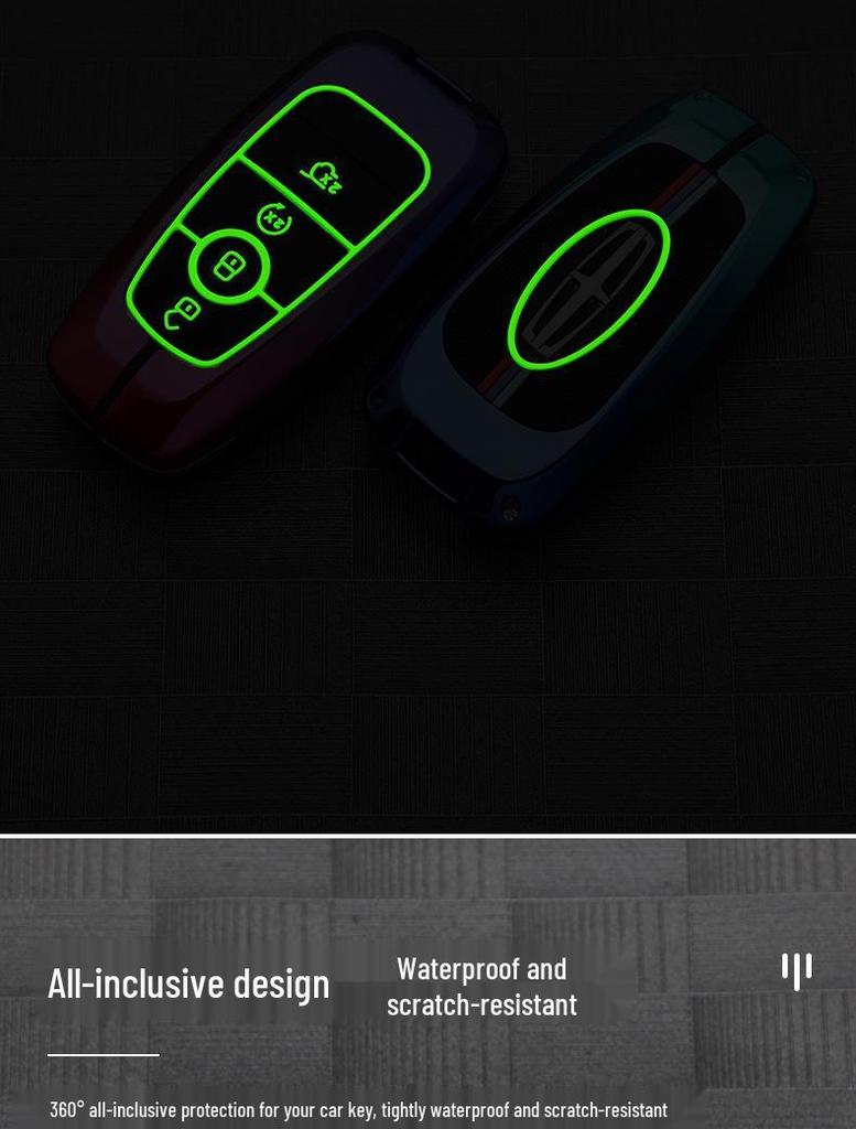 Совместимый металлический чехол для ключа для моделей Lincoln: Corsair, Aviator, Navigator, MKX, Continental, MKZ, MKC