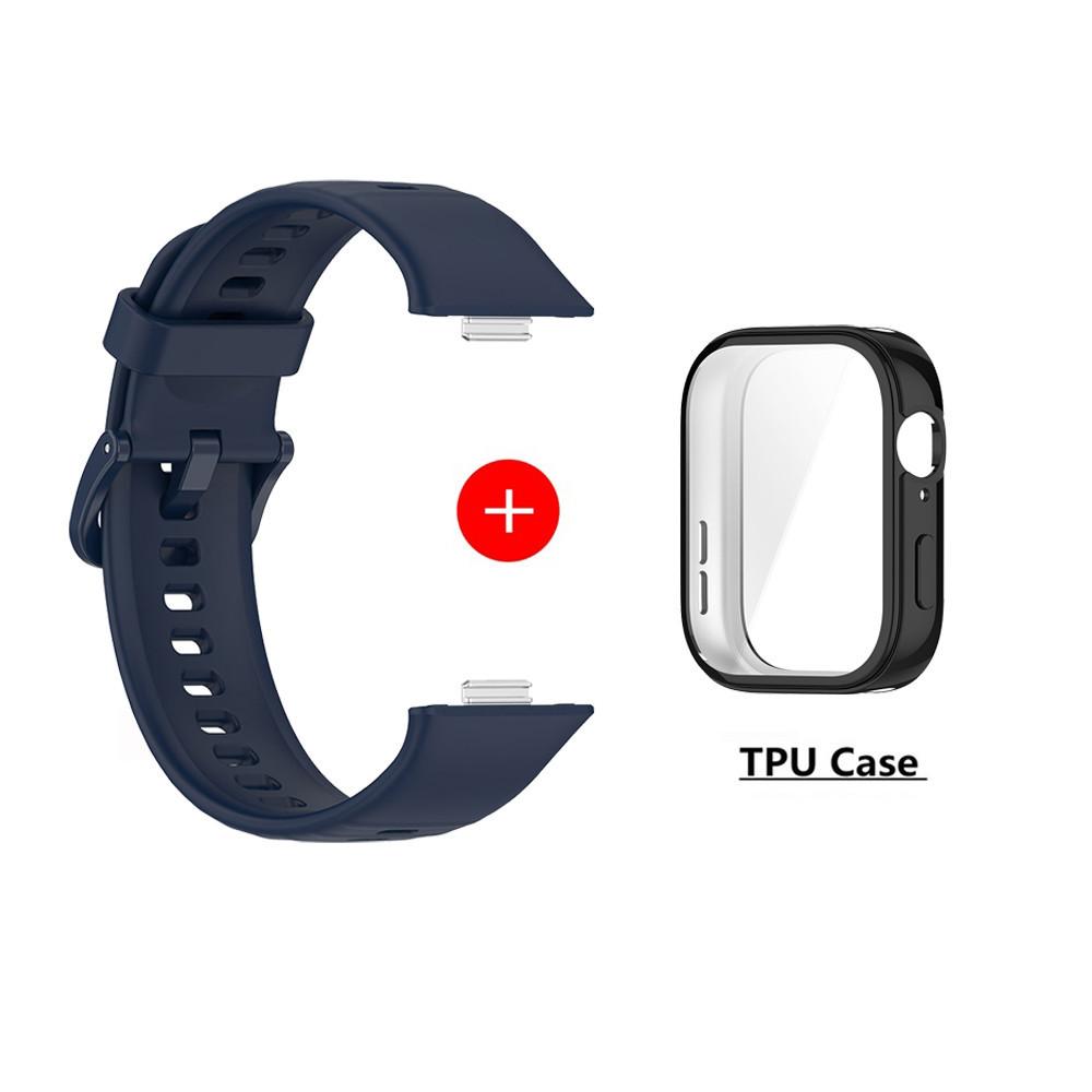Силиконовый ремешок для часов Huawei Watch Fit 3, сменный ремешок для Huawei Watch Fit3, ремешок с защитным чехлом для экрана