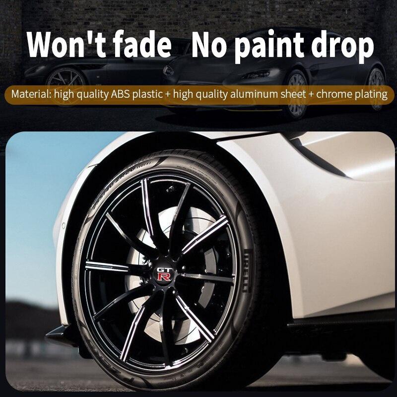 Колпаки ступиц 4x56 мм с логотипом GTR для Juke Note Leaf Qashqai Tiida X-trail Teana Altima, автомобильные аксессуары, наклейка на центр колеса