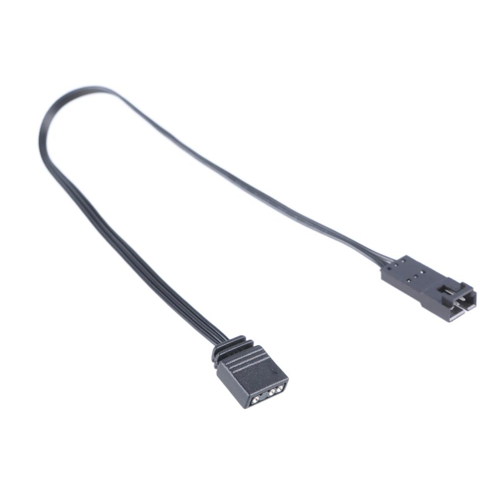 Удлинительный кабель для светодиодной ленты RGB 25 см/9,84 дюйма, разъем «папа-мама» 4-контактный, 3-контактный, для моддинга ПК, HDLL120, вентилятор, подсветка