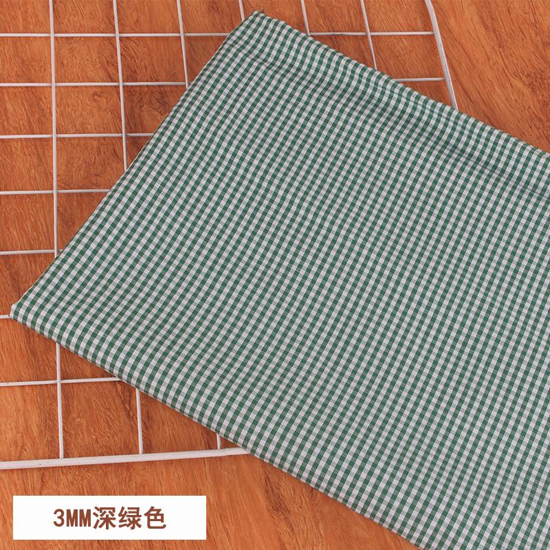 100% Хлопок Мелкая Клетка Ткань на Метр для Юбок Одежды Наволочек Шитье Дышащая Плательная Ткань Розовый Желтый Гипоаллергенный