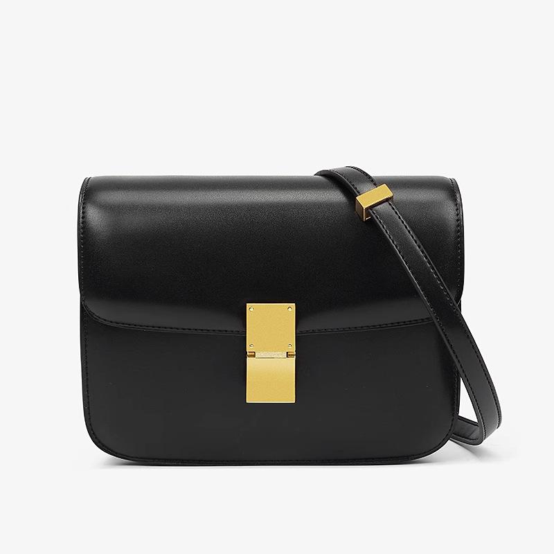 2025 New Women's PU Leather Shoulder Bag Small Square Box Bag Crossbody Tofu Purse Minimalist Luxury Bag for Women