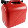 Jerrican En Plastique - JARDIN PRATIC - 20L - Rouge - Norme UN:3H1/Y/150/08