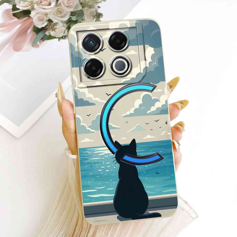 Для Infinix GT 20 GT20 Pro Чехол Счастливым Милым Котом Кроликом Мультяшный Узор Задняя Крышка Для Infinix GT 20Pro X6871 Чехол для Телефона Coque