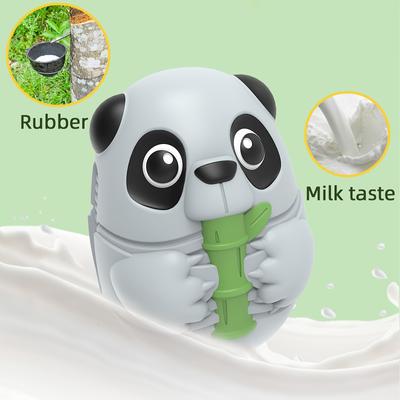 Прочная резиновая игрушка для собак в форме панды, с пищалкой и возможностью чистки зубов для средних и крупных пород.