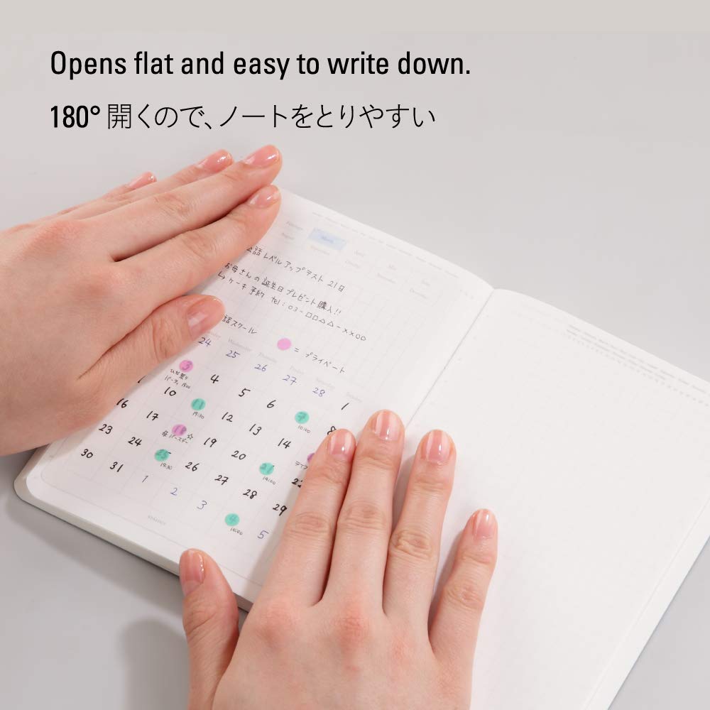 Nitoms STALOGY Notebook B6 Grid 365 Days Notebook Black S4104