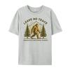 Leave No Trace America National Parks Big Foot Mens Korean Fashion Men Long Sleeve Tee Family