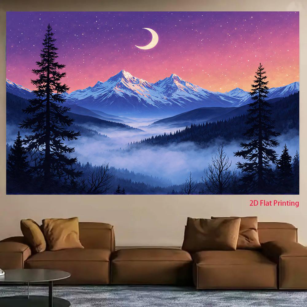 2D plane dream valley purple butterfly background fabric suitable for living room bedroom party decoration polyester fiber