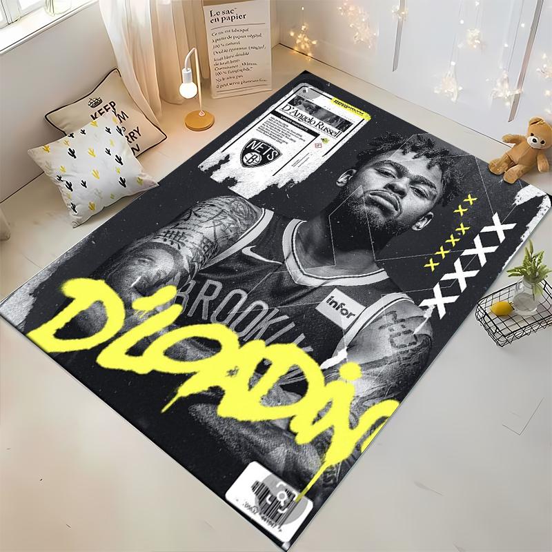 "Brooklyn Nets ’Angelo Russell Rug Design - Non-slip rug suitable for living room and bedroom sofas"