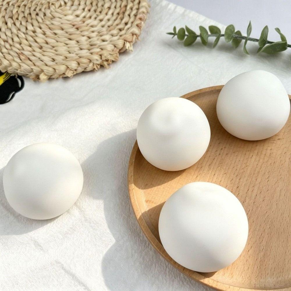 Crunchy Crackling Bread Squishy Toy 6cm Steamed Bread Pinch Novelty Handmade Ball for Kids Adults