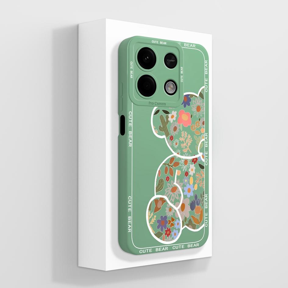 Чехол для Xiaomi Redmi Note 12 13 K70 K60 K30 K50 Pro A3 задняя крышка милая панда Мягкая силиконовая защита экрана чехол для телефона с защитой от падения Роскошный корпус Капа