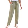 Women's Cropped Pants Stralght Pants With Pockets Lightweight Caual Loose  Trousers