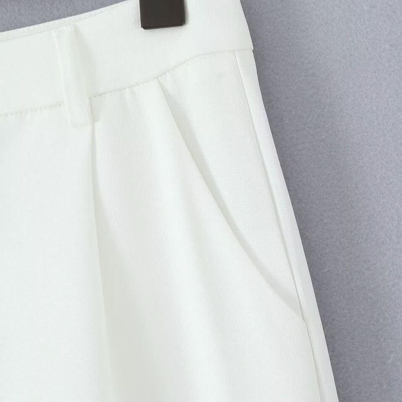 Kaslead New Women Clothes Western Style Fashion Simple and Versatile Leisure Solid Trumpet Pants