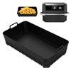 Rectangle Air Fryer Liners Reusable Silicone Baking Tray Airfryer Liners for Oven Air Fryers Kitchen Accessories for Ninja AF500