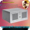 Настенный 4-слотовый ITX CNC промышленный компьютерный корпус, серебристо-серый