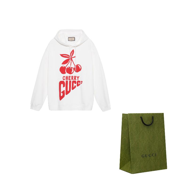 Gucci logo-print cotton hoodie 681220-XJD1C-9275