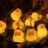 Christmas Lights, LED Light Strings, Outdoor Decorative Atmosphere Lights, Santa Claus Shaped Colored Lights