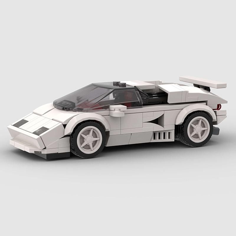 MOC Машина Скорость Countach LP400 500 Гоночная Техническая Машина Модель Строительный Блок Супер Гонка раллийный спорт кирпич Рождественский Подарок Город