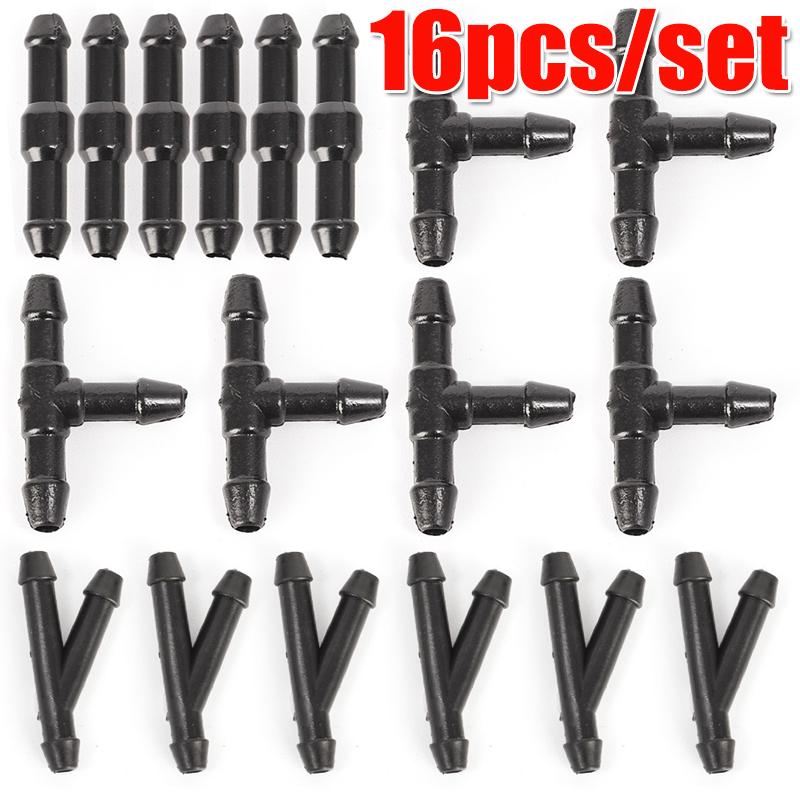 Hot Car Auto Windshield Washer Hose Wiper Blade Pipe Jet Spray Nozzle Water Fluid Tube Joiner Connector Replacement Kit 1m/2m