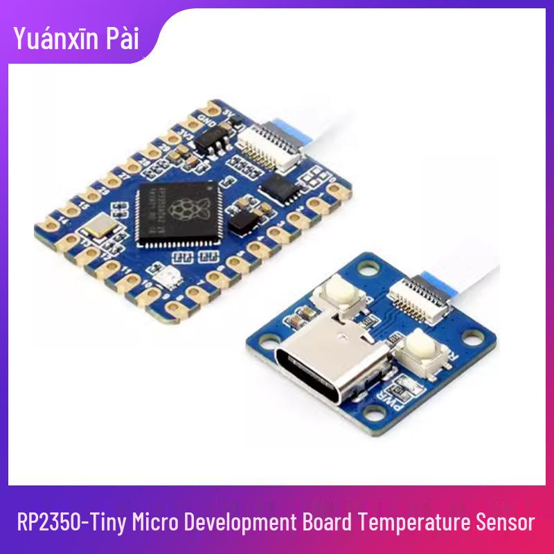 Raspberry Pi RP2350 Dual-Core Tiny Micro Development Board with Temperature Sensor and MicroPython