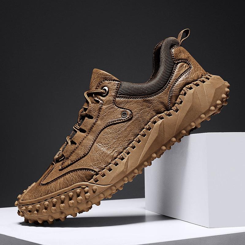 Мужская обувь для внешней торговли весна новая повседневная обувь мягкая подошва дышащая универсальная ручная прошивка обувь для спорта на открытом воздухе большой размер