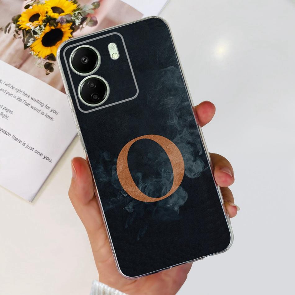 Чехол для Xiaomi Redmi 13C Redmi 13C 2023 Модный с инициалом Мягкий силикон ТПУ Чехол для телефона Для Redmi13C 13 C 4G