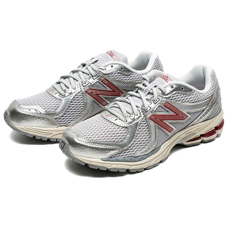New Balance NB 860 V2 Легкие кроссовки с низким верхом Унисекс Серебристо-серые кроссовки ML860GC2-D