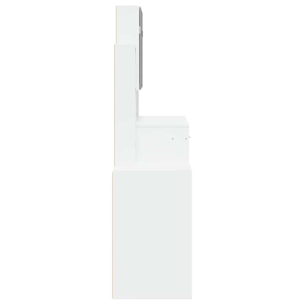 Makeup Table with Cabinet White 80 x 35 x 132 cm