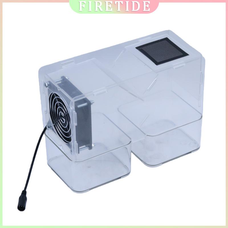 USB Powered Acrylic Parrot Food Huller, Bird Seed Blower Machine for Millet Mix, Washable Shell Remover for Bird Feeder with USB