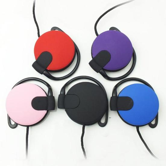 Universal 3.5mm Wired Ear Hook Earphone Smartphone Computer Sports Headphone