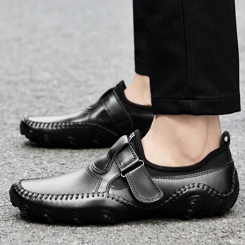 Итальянские брендовые мужские мокасины, белые кожаные туфли, мокасины в британском стиле, официальная удобная повседневная обувь с мягкой подошвой